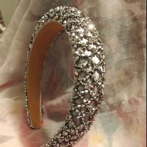 Silver Beaded Headband
